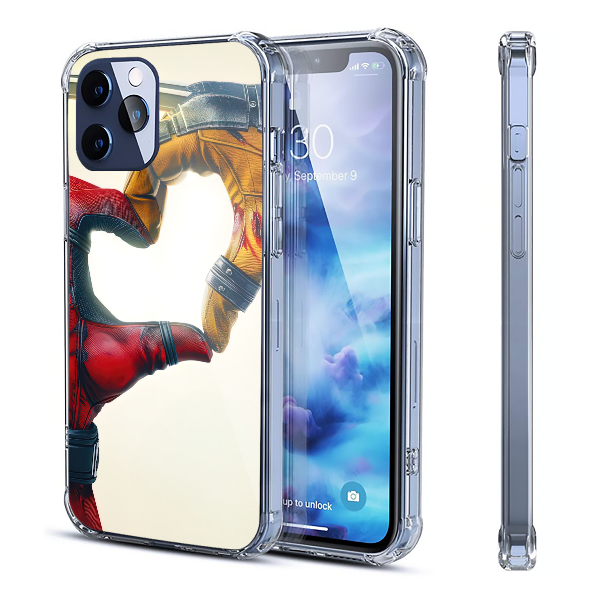 （画像用） Deadpool デッドプール 【iPhone 12シリーズ対応】透明スマホケース（クリアソフトケース）